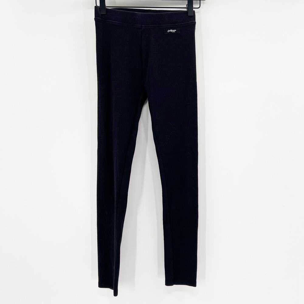 Zara‎ Kids Girls Black Ribbed Leggings 14 - Picture 2 of 5